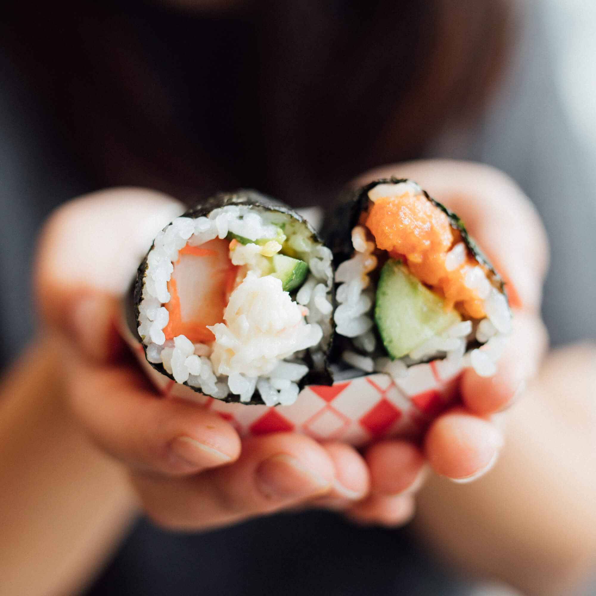 Melted cream cheese and crab sushi rolls – Altobeli's Restaurant & Piano Bar