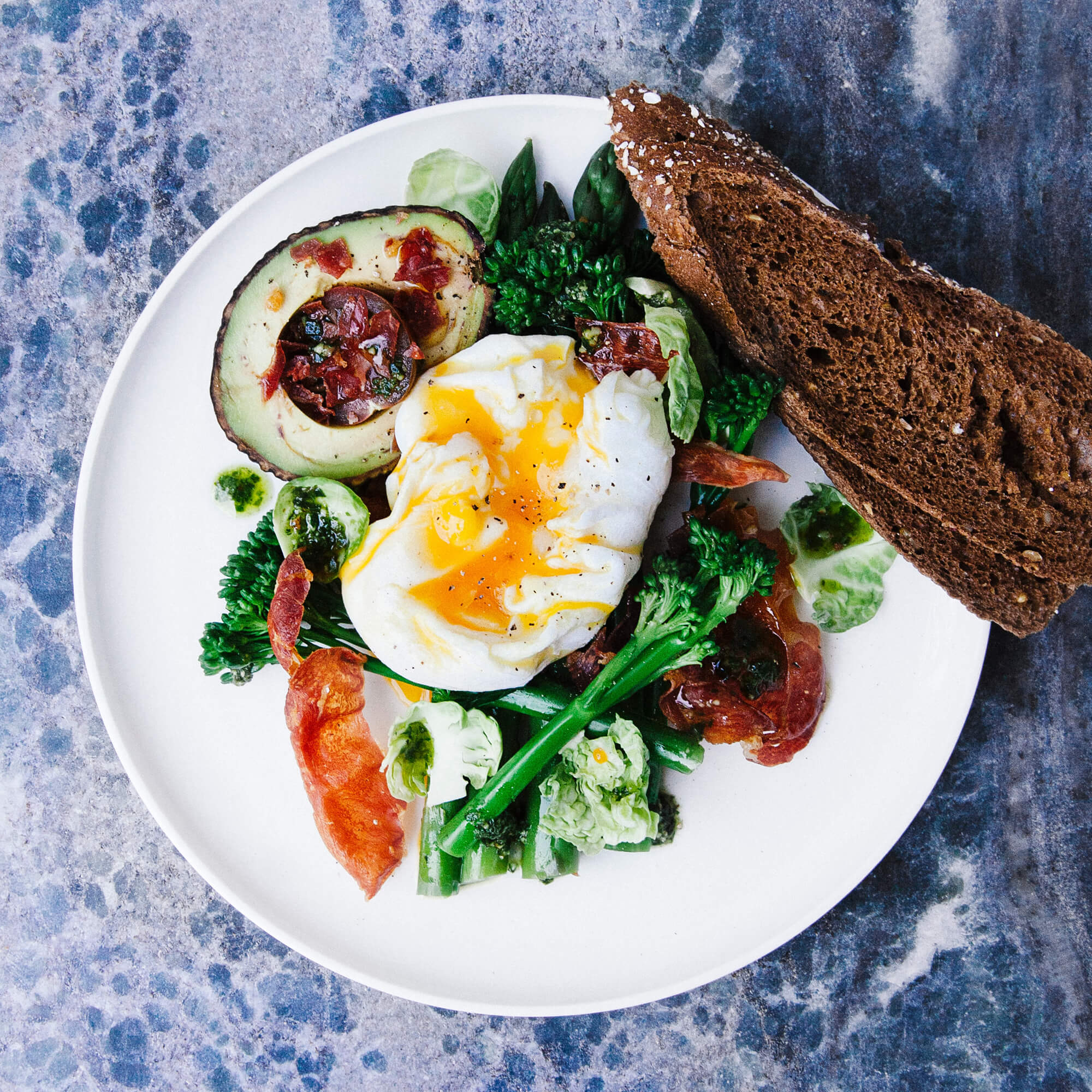 Fried egg and avocado breakfast plate – Altobeli's Restaurant & Piano Bar